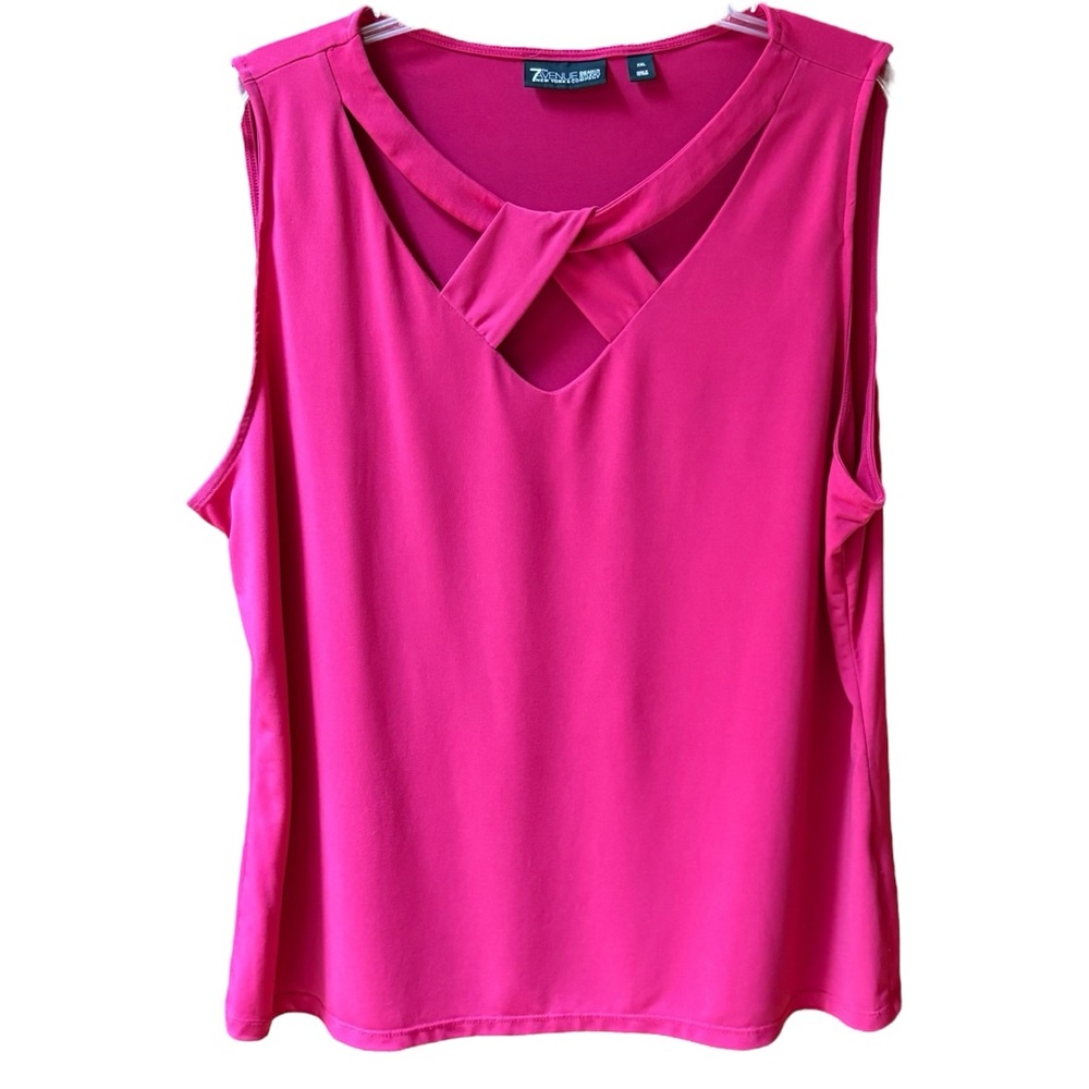 7th Avenue Raspberry Sleeveless Tank Top Blouse XXL